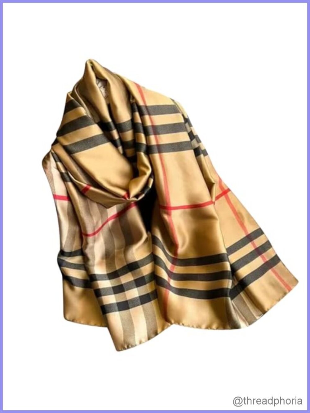 Elegant Silk Scarf Shawl for Women Lightweight Floral Satin Scarf Trendy Silky
